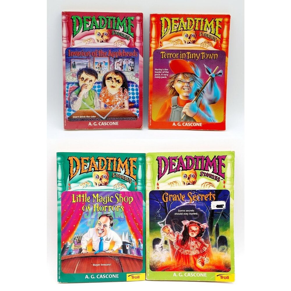 Dead time Stories Lot of 4 Books A. G. Cascone #1,2,6,8  Novels 1996-97 Vintage